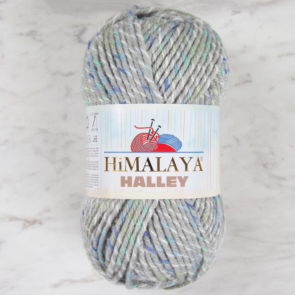 Himalaya Halley Gri Benekli El Örgü İpi - 78045